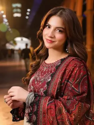 media_69c8cb76b98ba Deep Maroon Lahori Cotton 3-Piece Suite with Elegant Embroidery