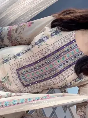 media_69cfacf2a7b1c Lilac Silk Kurti Digital Print