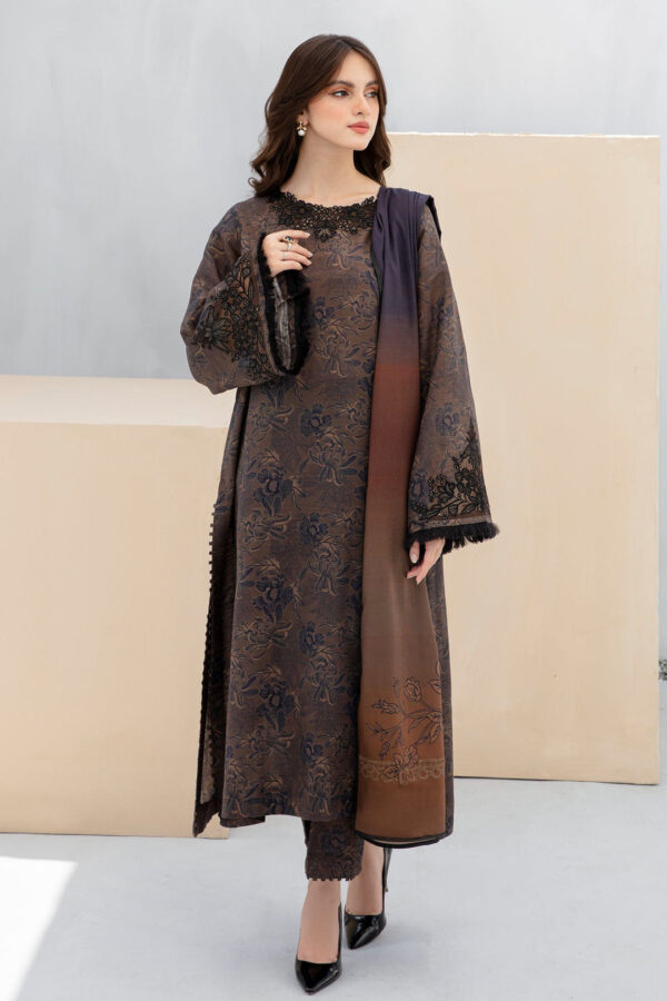 Dark Mocha Floral Premium 3 Piece Dres