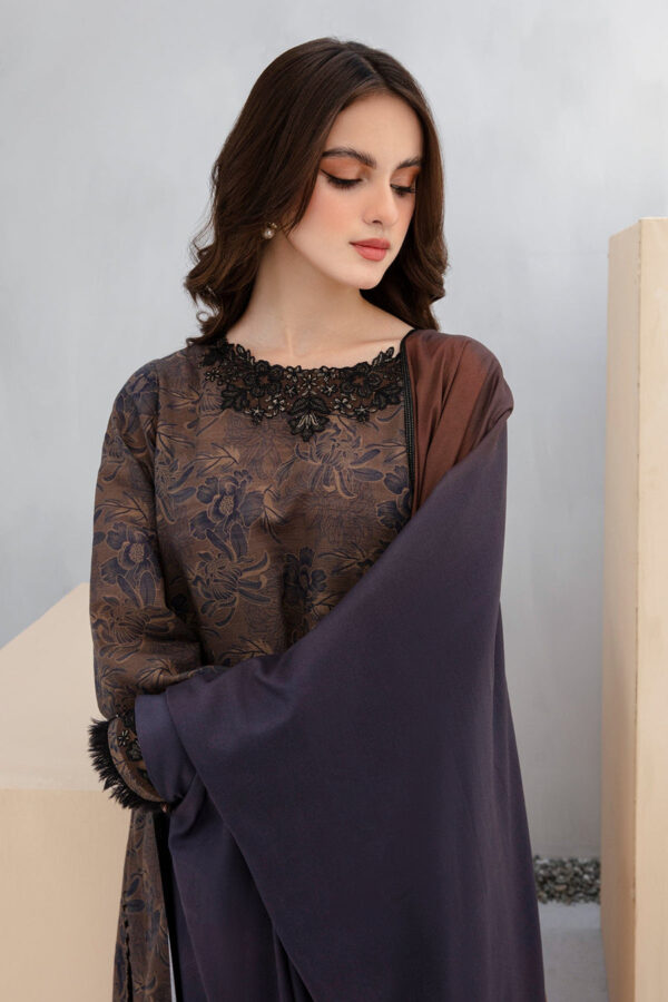 Dark Mocha Floral Premium 3 Piece Dres
