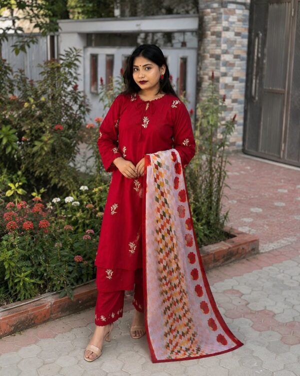Ruby Bloom Cotton 3-Piece