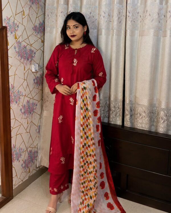 Ruby Bloom Cotton 3-Piece