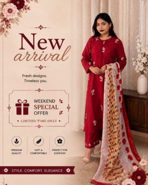 Ruby Bloom Cotton 3-Piece