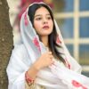 Luxury Satin Embroidery Three Piece with Organza Dupatta for Women