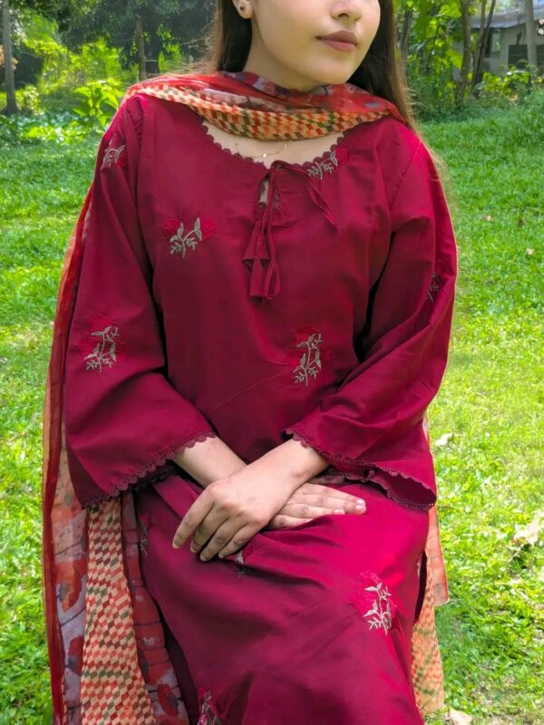 Ruby Bloom Cotton 3-Piece